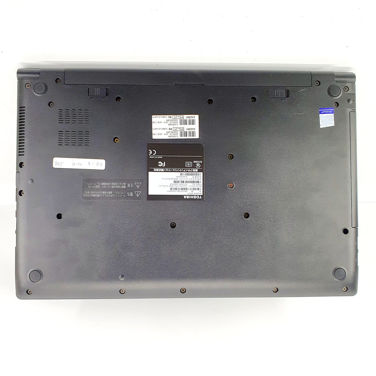 TOSHIBA B55 CORE i3 - 6TH - 8GB / 256GB / SODIMM(2) / SSD(2) / 15.6 (P