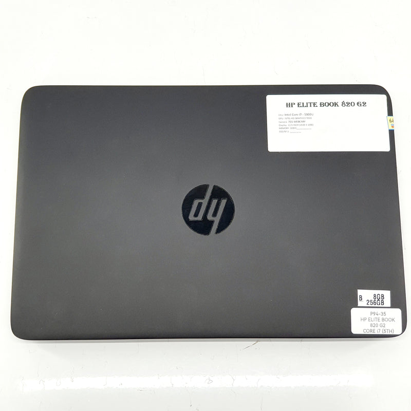 HP ELITE BOOK 820 G2 CORE i7 - 5TH - 4GB / 128GB - 12.5" (P94-35-A)- USED LAPTOPS #