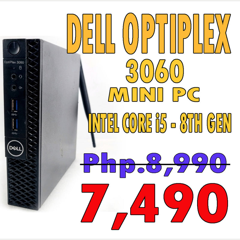 DELL OPTIPLEX 3060 - INTEL CORE i5 - 8TH GEN (P87-6) - MINI PC