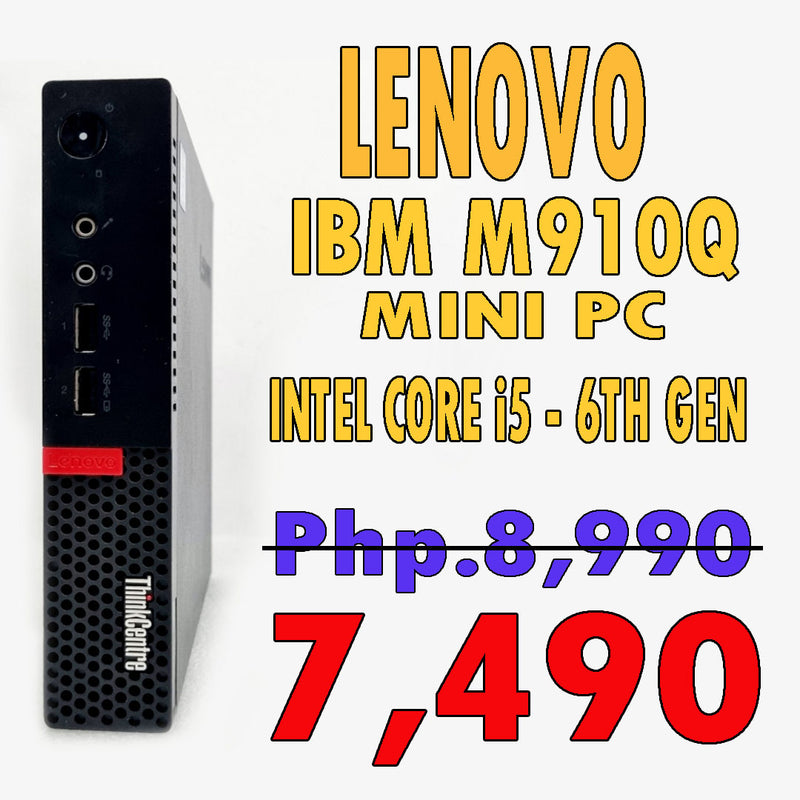 LENOVO IBM M910Q - INTEL CORE i5 - 6TH GEN (P87-12) - MINI PC