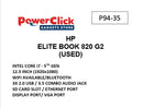 HP ELITE BOOK 820 G2 CORE i7 - 5TH - 8GB / 256GB - 12.5" (P94-35)- USED LAPTOPS